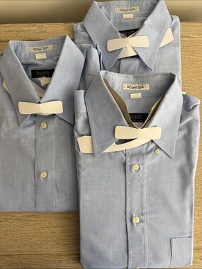Bagutta Light Blue Men's Dress Shirts - Pack of Three-42-16.5